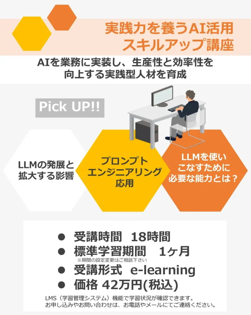 実践力を養うAI活用スキルアップ講座